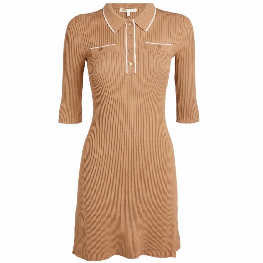 Maje Polo Knit Dress 36/S